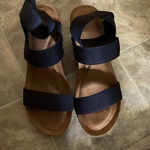 Madden Girl Zoeyy Wedge Sandal - Black